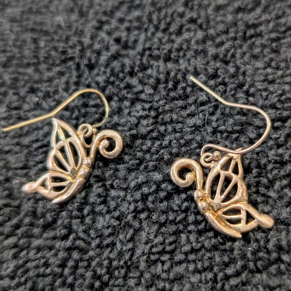 925 Sterling Silver Peace Dove Dangle Earrings • Women’s Jewelry